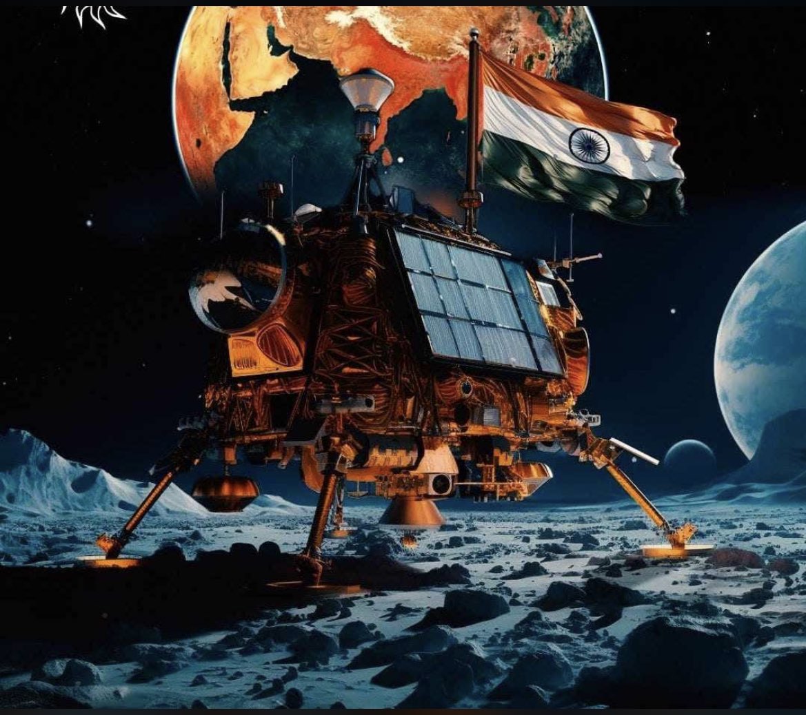 AkarshShankarMR's tweet photo. What a proud moment to all Indians. @isro you are a rockstar. All your efforts and dedication is paid off. That’s lander really soft landed on everyone’s heart. No matter it’s a success or failure, we are with you always. You made us proud #thankyouisro #Chandrayaan3 https://t.co/Ly2I6Mbidz