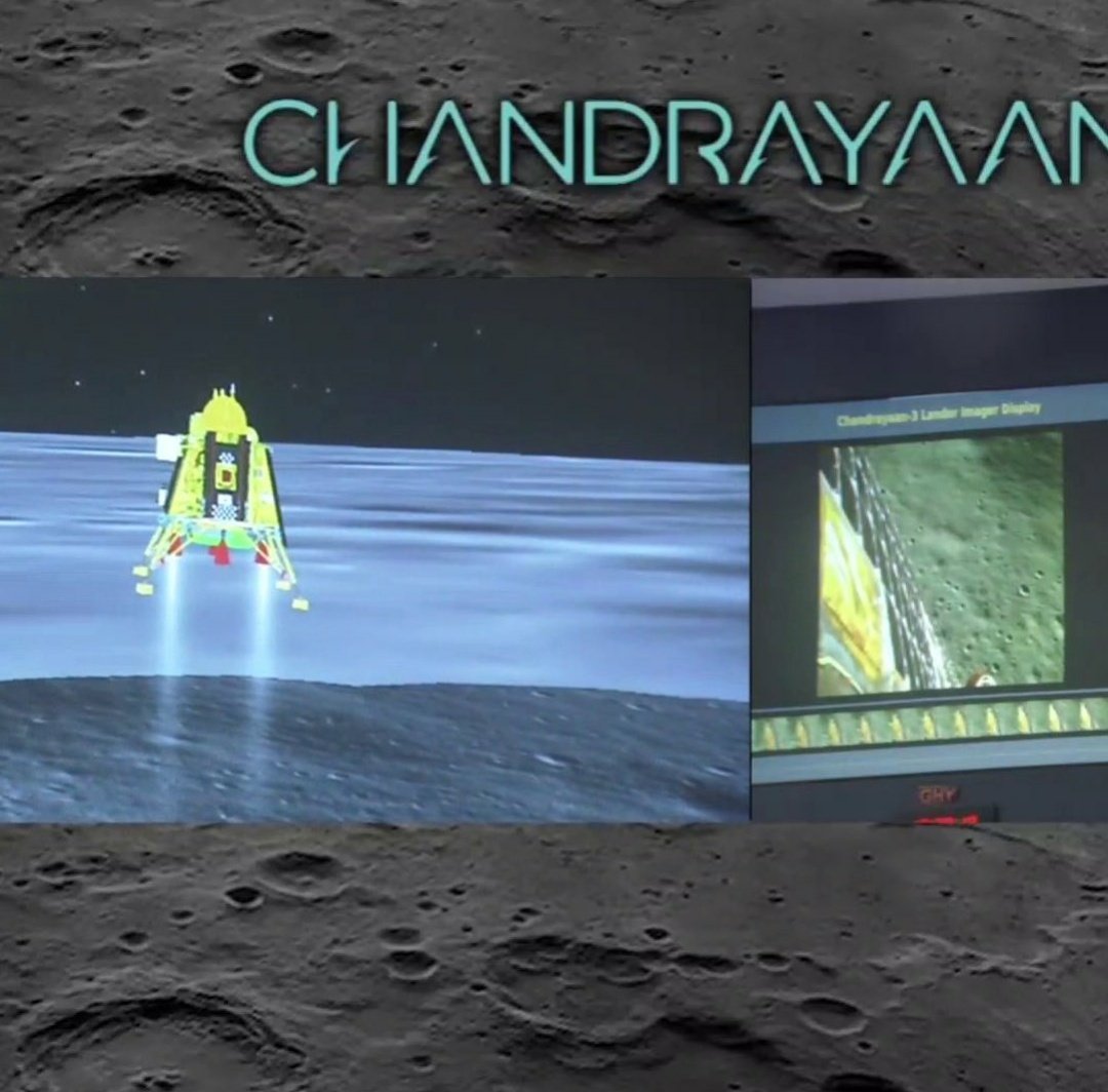 Garimaws's tweet photo. historic achievement &amp; a moment of pride for our Nation🇮🇳

 Congratulations @ISRO &amp; to everyone who played their part in making this mission a success! 
#Chandrayaan3
#IndiaMakesHistory
#IndiaOnTheMoon https://t.co/Z1OABvyfkW