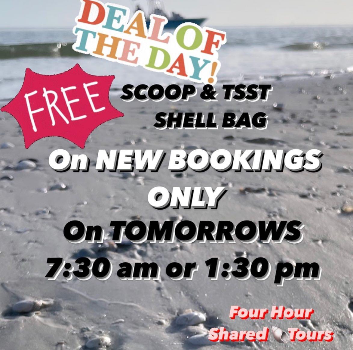 ken0verly's tweet photo. *Exclusive Shelling Combo Offer – Don't Miss Out!*
🌟 Imagine exploring the treasures of the ocean with our FREE Scoop &amp; SHELL Bag Combo, a $35.00 value! 🌟 This remarkable offer is exclusively available if you book tomorrow's Four Hour Shared 🐚Tours at either 7:30 am or 1:30pm https://t.co/nVogLa30Rl