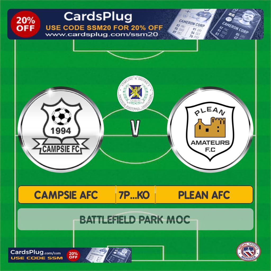 League cup action tonight at home to Plean afc