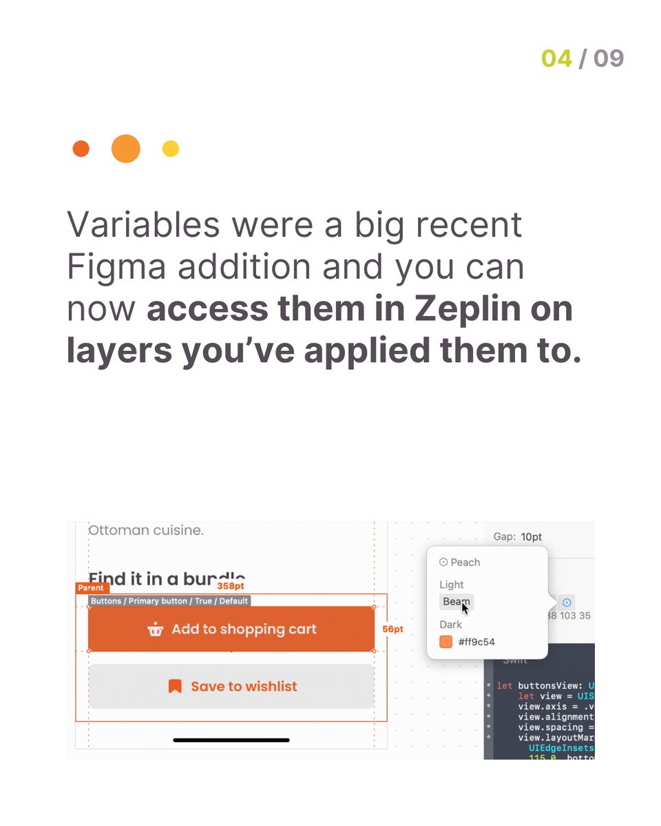 zeplin's tweet image. #FigmaVariables