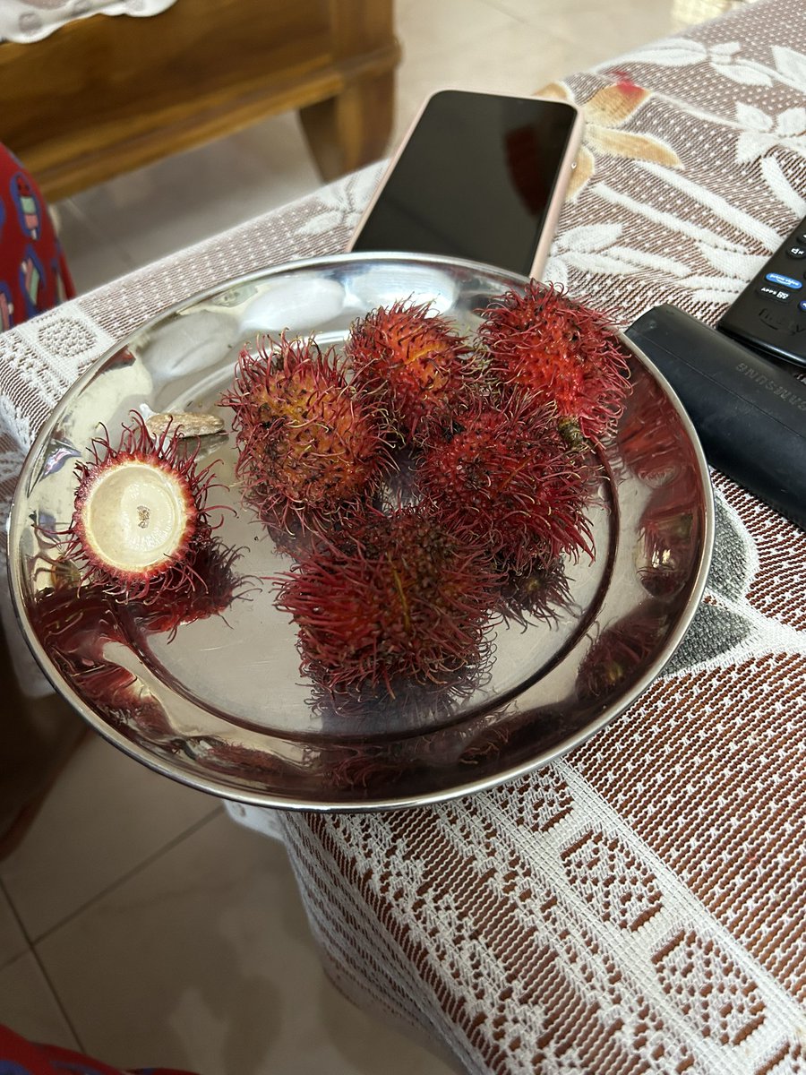 Sadpixel's tweet photo. First time trying Rambutan. Instant favourite 🤤 https://t.co/hYb8WDM7x6