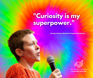 “Curiosity is my superpower.” Meet Jocelyn Bosley (@SciTalker), a research impact coordinator at the University of Nebraska, where she creates educational #STEM programs to show students that science is an exciting, dynamic process they can participate in: ifthencollection.org/Jocelyn