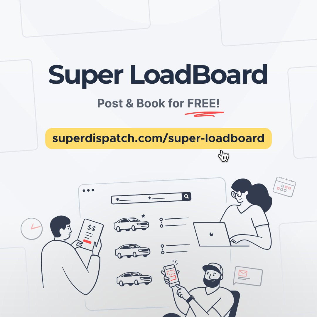 SuperDispatch's tweet photo. Did you know Super Loadboard doesn't charge you per posting or booking?
While some platforms charge Shippers & Brokers for each load posted & Carriers for each load booked, we're changing the game at Super Dispatch.
Link in bio to give it a try!
#SuperLoadboard #NoHiddenCosts https://t.co/LFSFDyFwYt