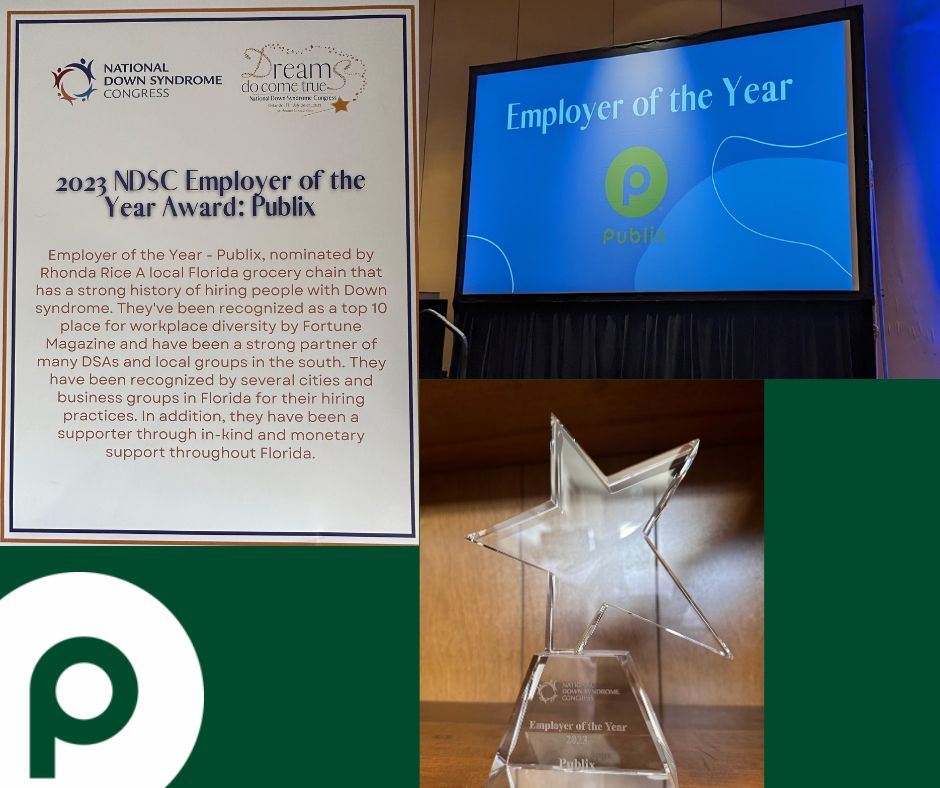 We're honored to be recognized as the 2023 National Down Syndrome Congress Employer of the Year! #FeelGoodFriday #Inclusion