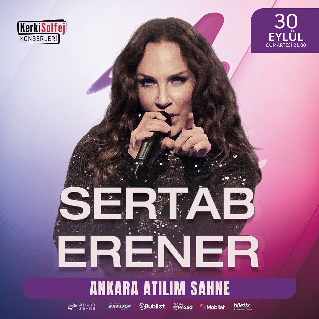 ankaratakvimiet's tweet photo. ✔️Ankara Konserlerine Hazır Mısın? 

▪️KerkiSolfej Organizasyonu ile Sizleri Bekliyor! 
🔸Kenan Doğulu 
🔹Erol Evgin 
🔸Ajda Peker 
🔹Sıla 
🔸Koray Avcı 
🔹Ayta Sözeri 
🔸Buray  ve Daha Fazlası 
#ankara #ankarakonser #ankarakonserleri https://t.co/OAdGOCVnO9