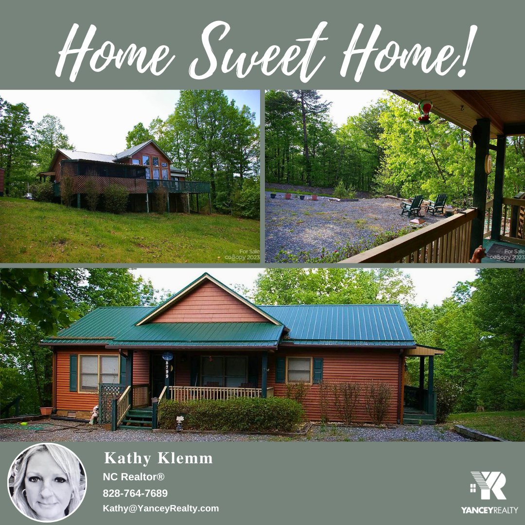 yancey_realty's tweet photo. Kathy's buyers are sure to enjoy the serene & beautiful outdoors here at their new Connelly Springs 🏡! #Congratulations on a successful purchase everyone!
#mountainhouse #liveoutside #closed #closingday #welcomehome #cabin #ncrealtor #buyersagent #happybuyers #yanceyrealty https://t.co/bFKxjmclVU