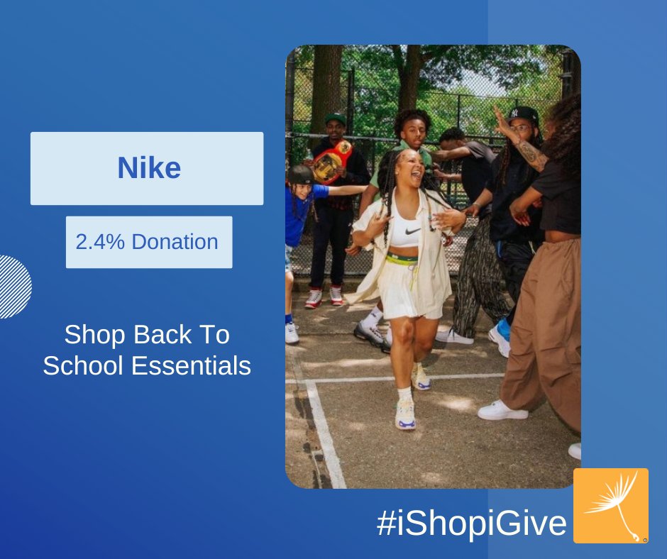 Go #BackToSchool in style with @Nike Help your chosen #charity for #free with iGive. 
ow.ly/IM2q50Pl5tn
#iGiveDoYou? #iShopiGive