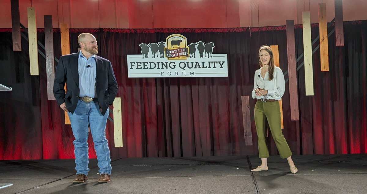 Dr. Lily Edwards Callaway (Colorado State) and Dr. A.J. Tarpoff (Kansas State) guide us through factors impacting comfort and performance in the next session at Feeding Quality Forum.