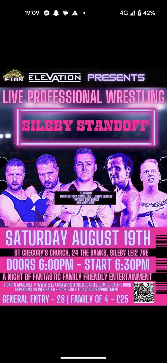 BSTGraphics's tweet image. Some more recent designs by the team 🤼