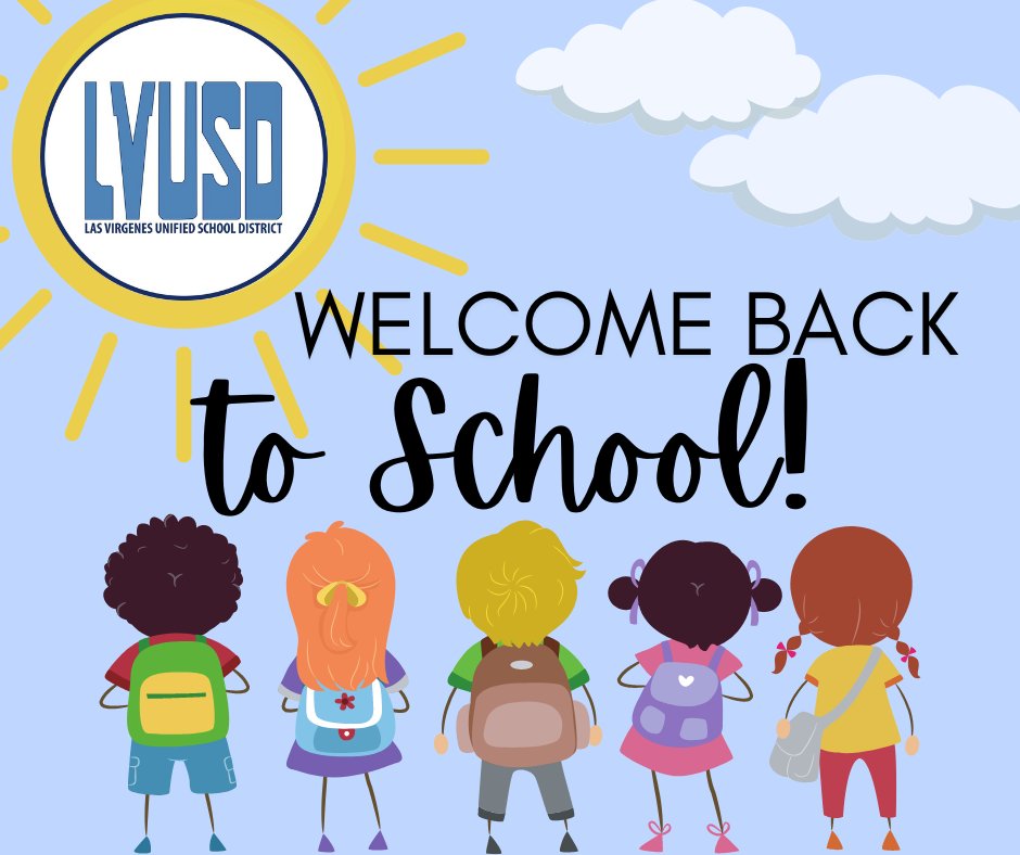 It's the FIRST DAY OF SCHOOL! We can't wait to see you! Please post your back to school pictures and tag us at #LVUSDROCKS!