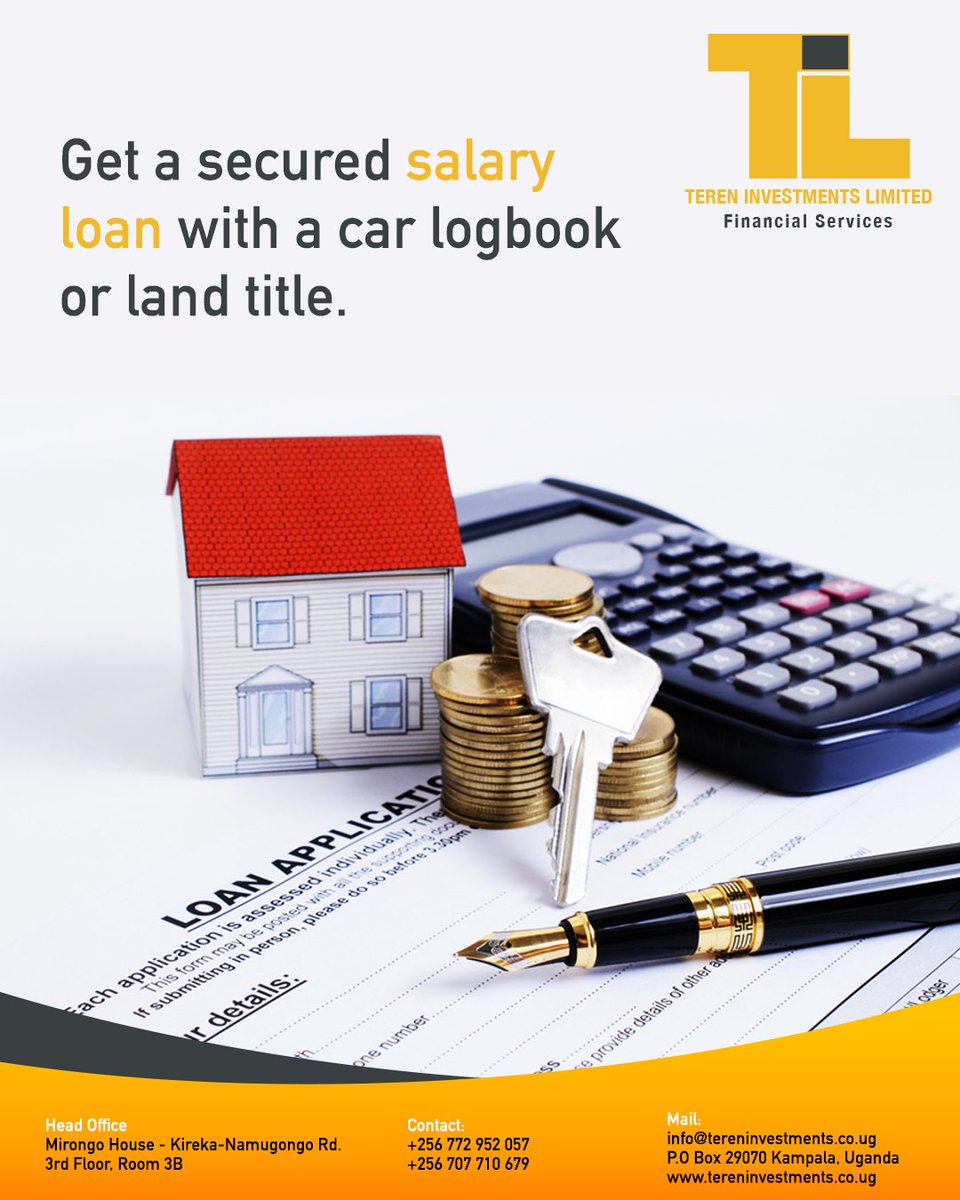 teren_limited's tweet photo. Get a secured salary loan ranging from 5 million up to 50 million Ugx.
Lets talk.
#tereninvestmentsltd #quickloan #fastandtimely #quickfinance https://t.co/xT1UFHx0Cq
