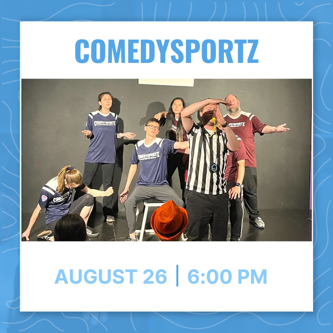 Ready to turn an ordinary weekend into a hilarious moment you won't forget? ComedySportz is the answer! 👍 We're serving up a delightful mix of comedy and wit that'll leave you grinning from ear to ear! 🤣 Join us this Saturday at 6pm.