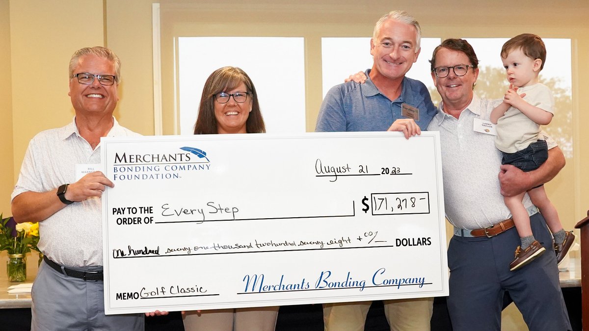 MerchantsBond's tweet photo. SO many great surprises at the Golf Classic! 
Record-breaking fundraising, a sky-high stack of diapers, wonderful weather (jk), golf shenanigans and a sweet thanks from @EveryStepIowa! Huge thanks to all! 
Get details here:  https://t.co/n3BzNT4dFa https://t.co/Sq24mhqxjl