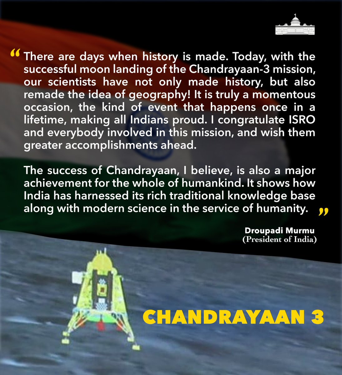 President of India tweet media