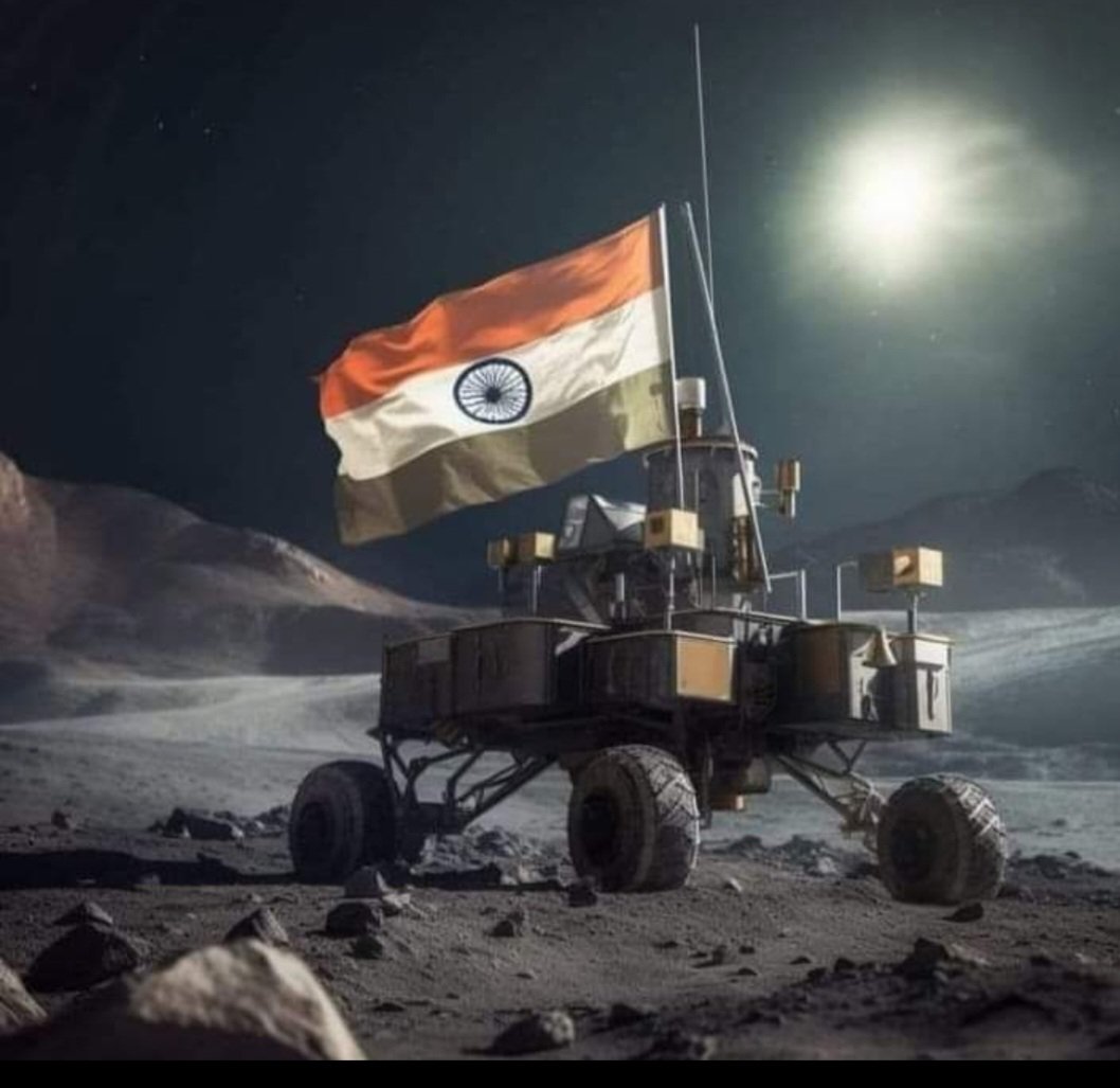 kabra2021's tweet photo. भारत के वैज्ञानिकों का परिश्रम,
वर्तमान नेतृत्व की इच्छाशक्ति,
आज चांद पर तिरंगा लहरा रहा है
विश्व में पुनः हमारा गौरव स्थापित हुआ 
आप सभी को बधाई
शुभकामनाएं https://t.co/QyCC9rYGfX