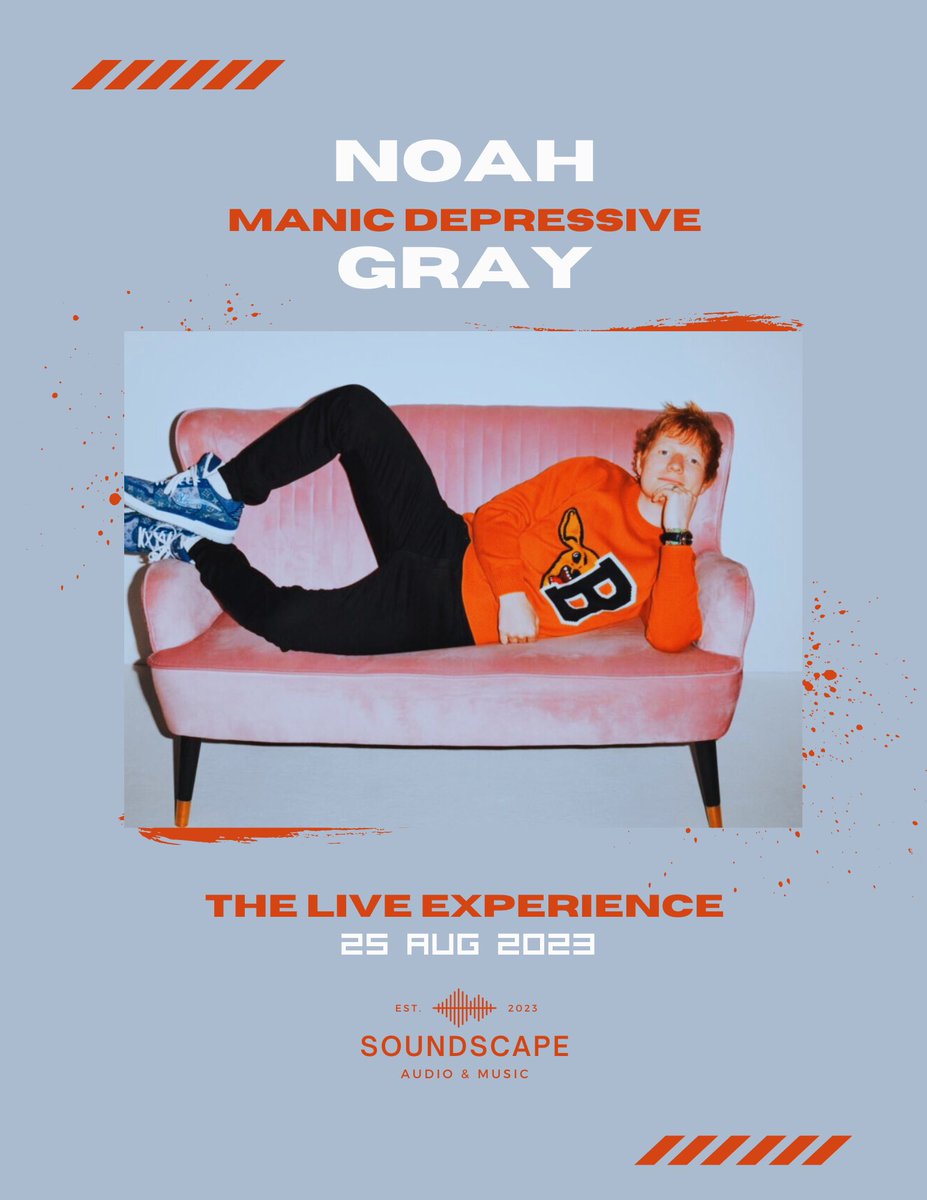 soundscape__'s tweet photo. It’s happening!! #NOAHGRAY will be streaming live on Soundscape Video on August 25 to give us the #MANICDEPRESSIVELIVEEXPERIENCE right here! Stay posted for more news soon! https://t.co/1ciRVyMOUF