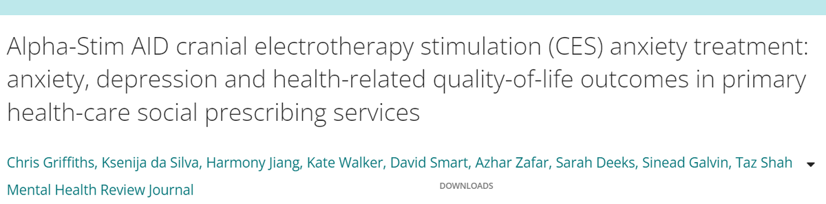 DrKdaSilva's tweet photo. NICE requested real-world data that AlphaStim can effectively treat anxiety and depression. Our study responded to this call: https://t.co/HHZaTK6U1n, showing we could expand healthcare options. Next step: community involvement! https://t.co/R9WnO4XBFW
