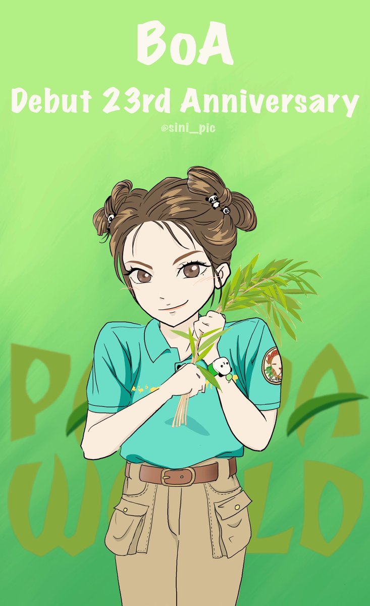 #BoA #debut_23rd_anniversary 
#fan_art #fan_art_BoA
.
보아 데뷔 23주년 기념 팬아트 1탄💛
에버랜드에 푸바오 만나러간 보아

내일도 보아시에 게시! <a href="/boakwon/">BoA</a>

#보아라는_우리의별_23주년축하해 #권보아 #사랑해