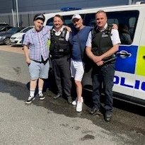 Today, Tom was invited by Barking Town Centre Team 2 officers to fulfil his dreams of washing a police vehicle! Thanks to Tom, our minibus is super clean to patrol the town centre! #BarkingTCT2 #ANewMetForLondon @metpoliceuk