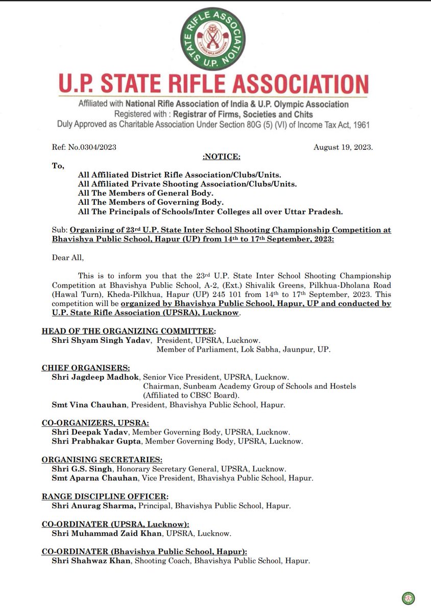 U.P. State Rifle Association tweet media