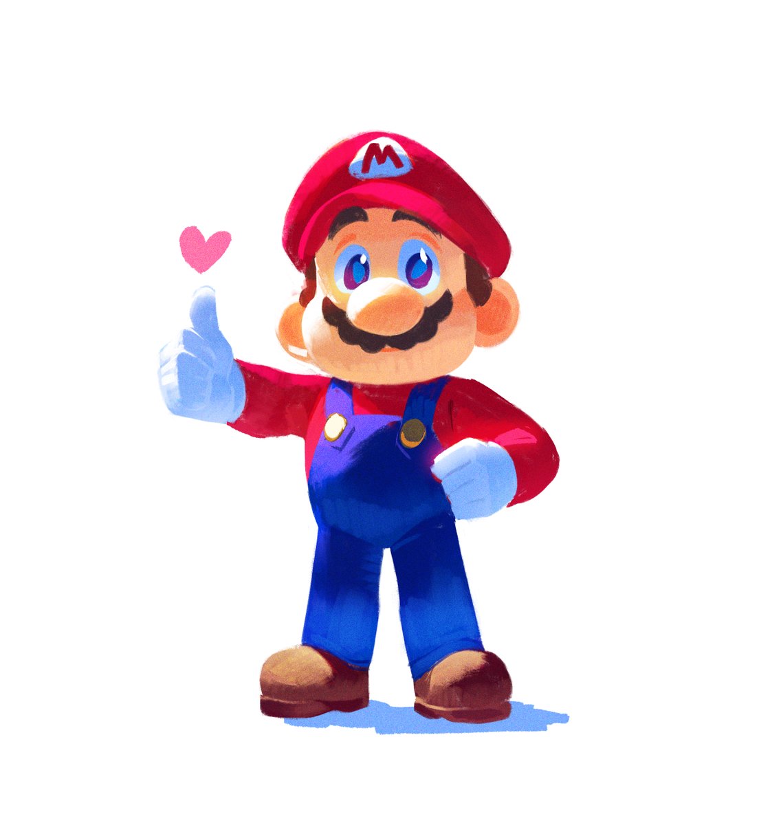 mario 1boy overalls solo male focus mustache facial hair hat  illustration images