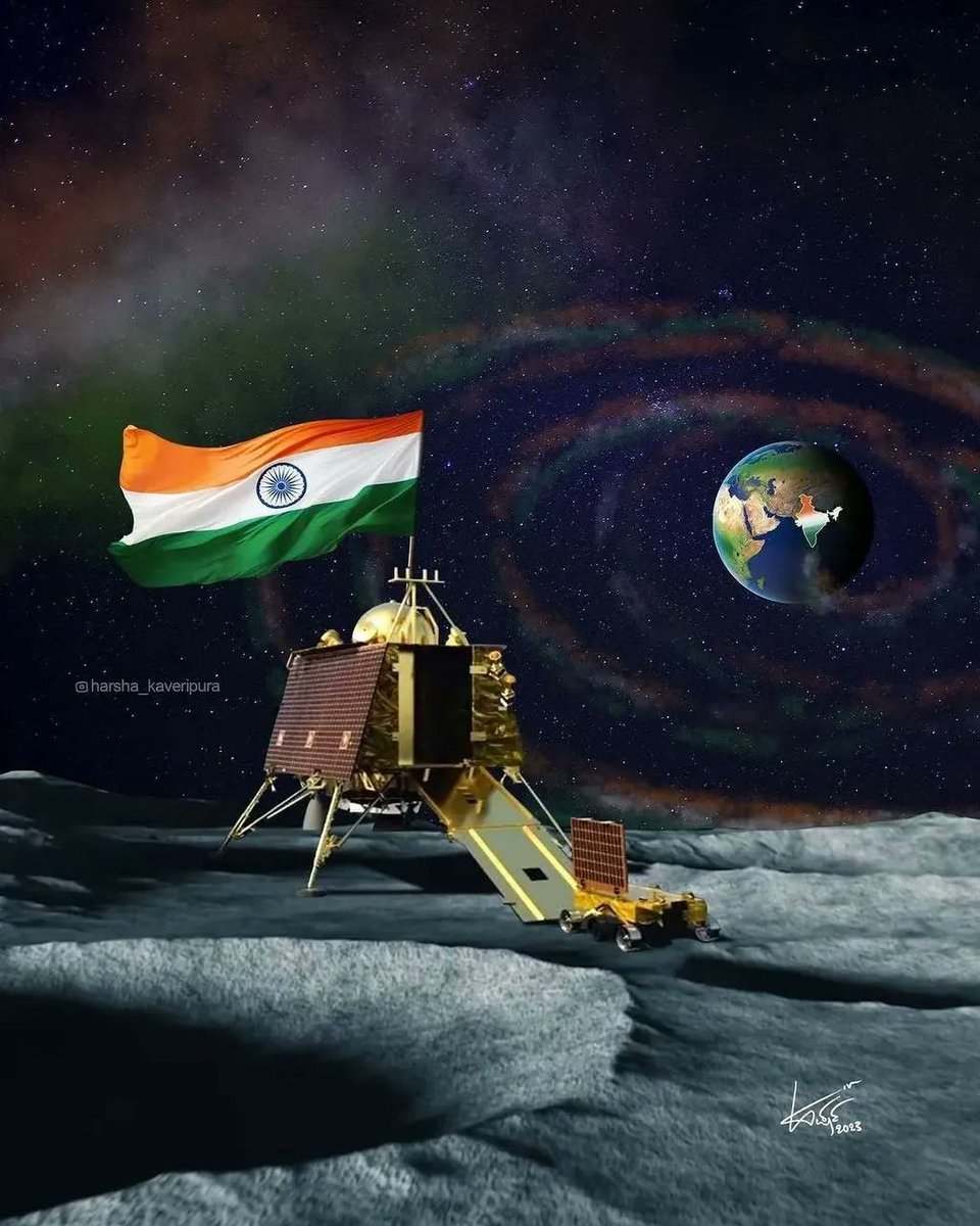 ArjunBamaniya_'s tweet photo. चंद्रमा की सतह पर चंद्रयान-3 के सफलतापूर्वक उतरने पर ISRO सहित सभी देशवासियों को बधाई।

भविष्य में अंतरिक्ष अनुसंधान की आवश्यकता को देखते हुए ही पंडित नेहरू ने ISRO की नींव रखी थी।

जय हिंद 🇮🇳 https://t.co/dU0zoE0v1L