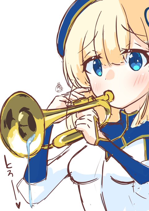 ブラスちゃんには唾液の分泌量が多くあってほしいというラフ
#ボンバーガール 