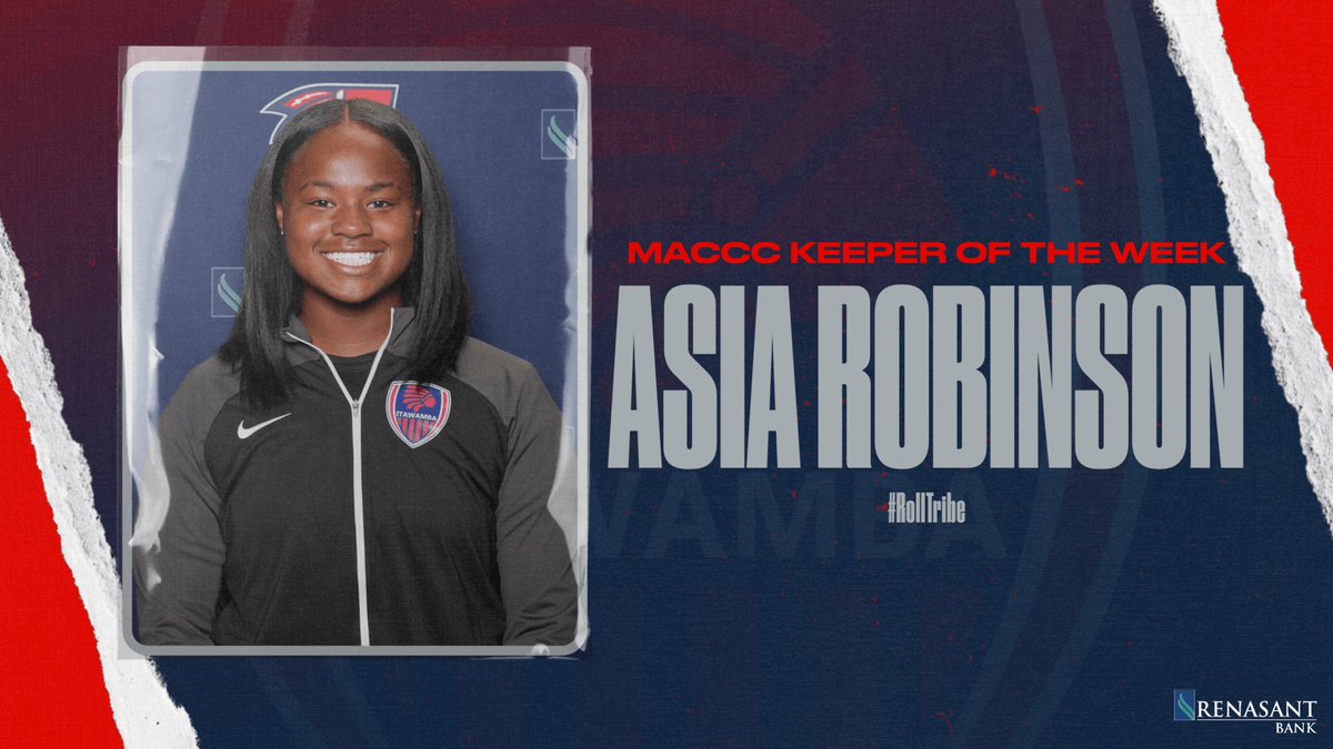 Congratulations to Asia Robinson on being named <a href="/MACCCAthletics/">Miss. Assoc. of Community Colleges Conference</a> Keeper of the Week #ICCWSC #RollTribe