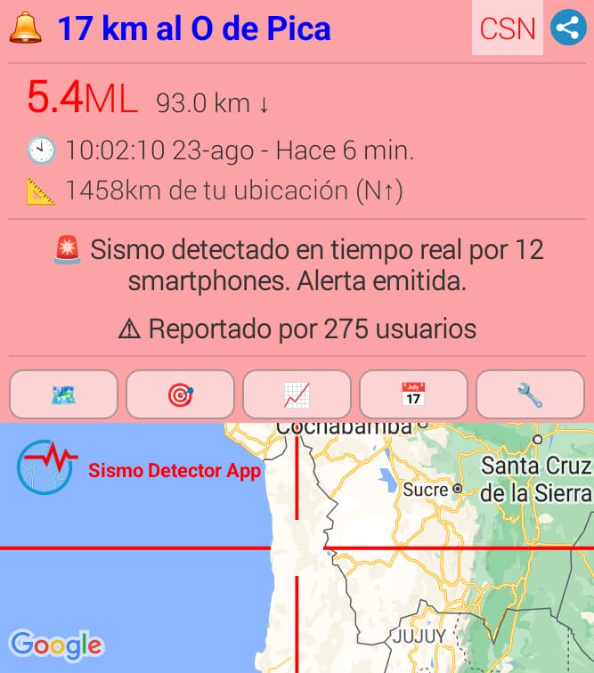 #temblor ⚠️ <a href="/rnetarapaca/">RNE Tarapacá</a> <a href="/Tarapaca_Online/">Tarapaca Online</a> <a href="/reddeemergencia/">Red de Emergencia ONG</a> <a href="/Eco_BioBio_II/">Emergencia Bio Bio-Eco Bio Bio- La Red Informativa</a> <a href="/calamaenlinea/">CEL (Calama En Línea)</a> <a href="/RadioAftaOnline/">Radio Antofagasta Online</a> <a href="/aricaesnoticia/">ARICA ES NOTICIA</a> <a href="/Rne_Xv_Arica/">R N E_ ARICA_OFICIAL</a> <a href="/RccTacna/">Radio RCC Tacna</a>