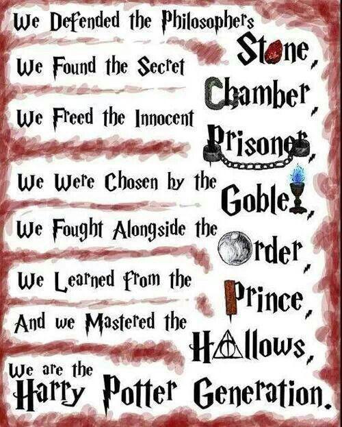 PotterWorldUK's tweet image. We are the Harry Potter generation