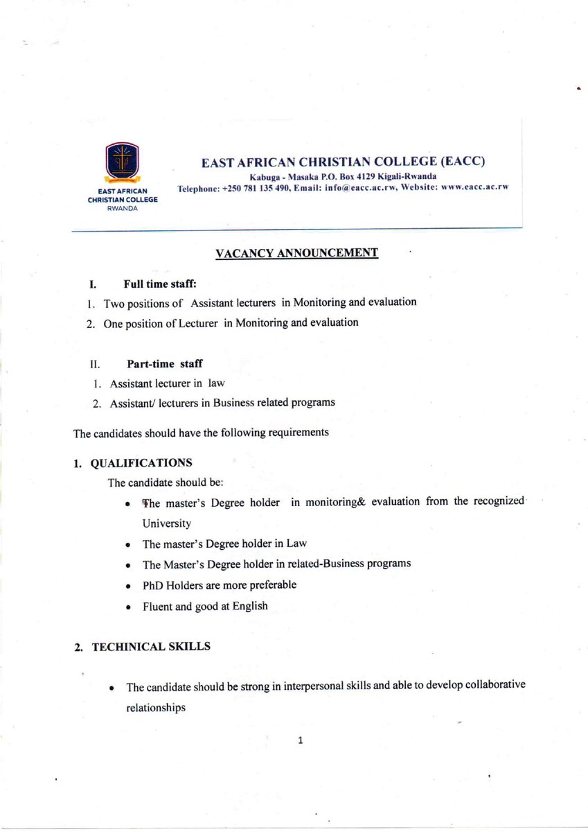 East African Christian College tweet media