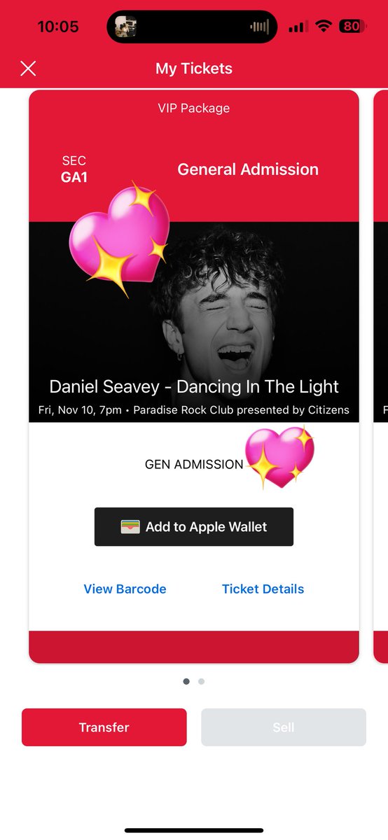 SEE U IN VIP FOR BOSTON 🤍🫶🏻 @SeaveyDaniel @DanielSeaveyHQ #DancingInTheDark