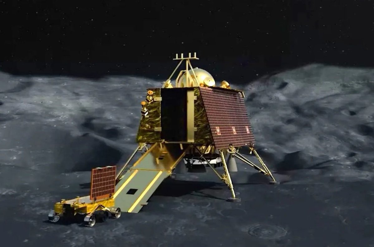 short_snippet's tweet image. Proud moment for india 🇮🇳
Chandrayaan-3 has successfully landed on the moon🌙
******What happens now? *****
Check out this video to know what will happen after landing:
youtube.com/shorts/gI8IHPN…
#Chandrayaan3Landing #Chandrayaan3 #ISRO #IndiaOnTheMoon #ProudMoment
