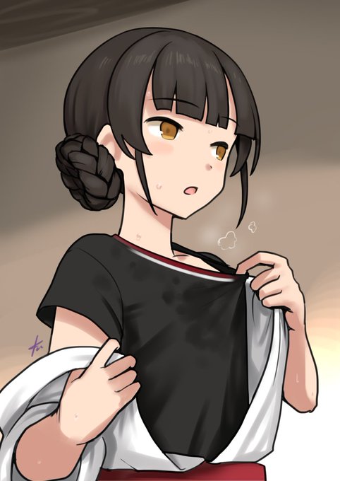 今日の1ドロは艦これより八幡丸。
暑いのでみんな大好きやわたまるちゃん魅力ポイント、和服の下に普通の黒シャツ。
#艦これ版深夜の真剣お絵描き60分一本勝負
#艦これ版真剣お絵描き60分一本勝負_20230823 