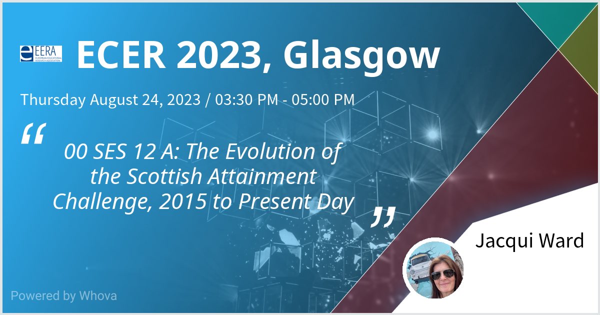 We are speaking at ECER 2023, Glasgow about the evolution of Scottish attainment challenge ⁦@callummacfarla7⁩, david leng & Keith dryburgh.  Check out our talk if you're attending the event! #ECER2023