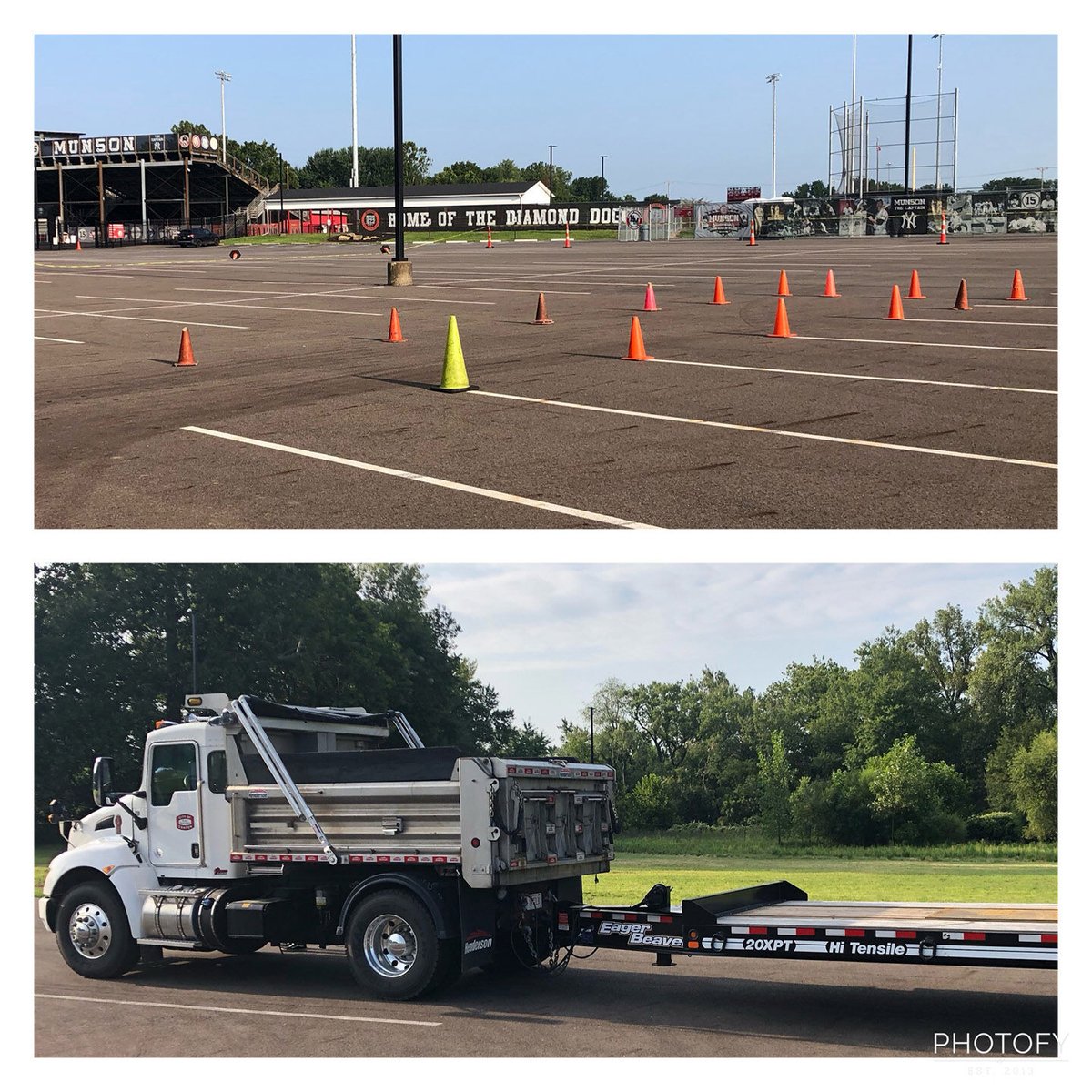 DriveTeamHQ's tweet photo. Good morning from Canton, OH! Providing some CDL Training for the city ~ The Thurman Munson Memorial Stadium is truly impressive! 🌅🚛🏟️

#AskProDriver #cdltraining #professionaldriver #cantonohio https://t.co/tu9HfuNr22