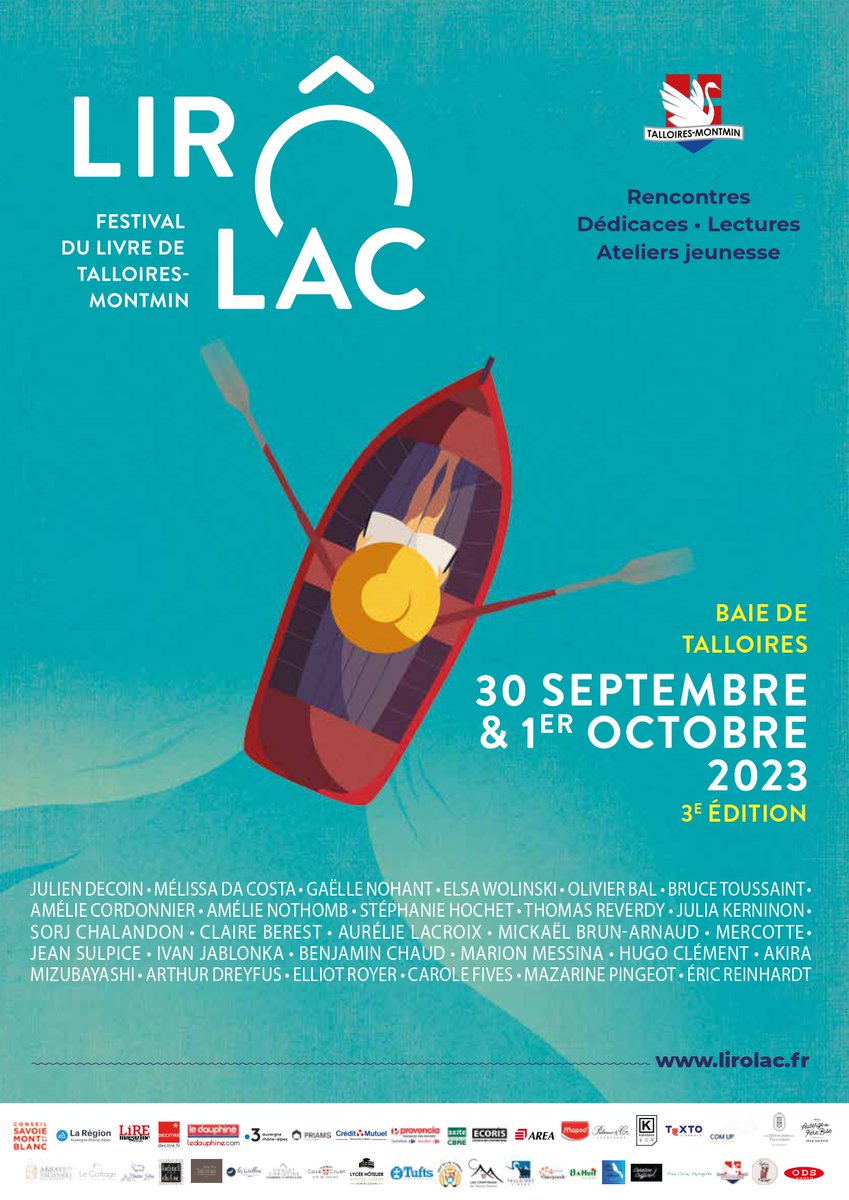 Prenez date pour LirÔlac !
27 auteurs réunis en 2023 pour le Festival du Livre de #Talloires-#Montmin
📷 Plus d'infos sur lirolac.fr