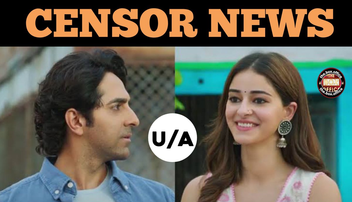 theboxoffice_45's tweet photo. #CensorNews: #AyushmannKhurrana and #AnanyaPanday starrer #DreamGirl2 certified "U/A" by CBFC with approved run time of 2 hours, 13 minutes [133 minutes].

Release Date: 25 August 2023 https://t.co/DhwNPRAAeo