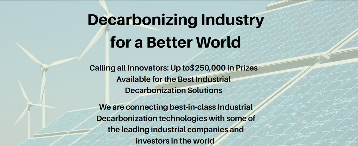 Calling all Michigan innovators: $250,000 in prizes available for best industrial decarbonization solutions! Apply for the Industrial Decarbonization Innovation Challenge by Nov 30! Learn more in our Sept 14 webinar: bit.ly/3sl4tUS #MIHealthyClimate #MIRecycles @NREL