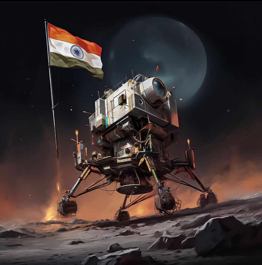 basappahulgutti's tweet photo. #Chandrayaan3 successfully lands on moon.Indian proud moment!! Jai hind🚀🇮🇳
#Chandrayaan3 https://t.co/r1J0DvtwTv