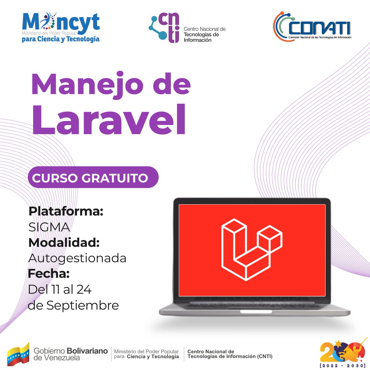 CNTI_VE's tweet photo. #BuenosDias 

¿Ya se registraron en nuestros cursos gratuitos del mes de septiembre?

Aún tienen oportunidad de hacerlo, solo deben ingresar a:

https://t.co/0ZoXAFQfaV

Escoger los cursos de su preferencia y realizar la inscripción, el proceso es sencillo y rápido.

¡Participa! https://t.co/zDUqsq5cG0