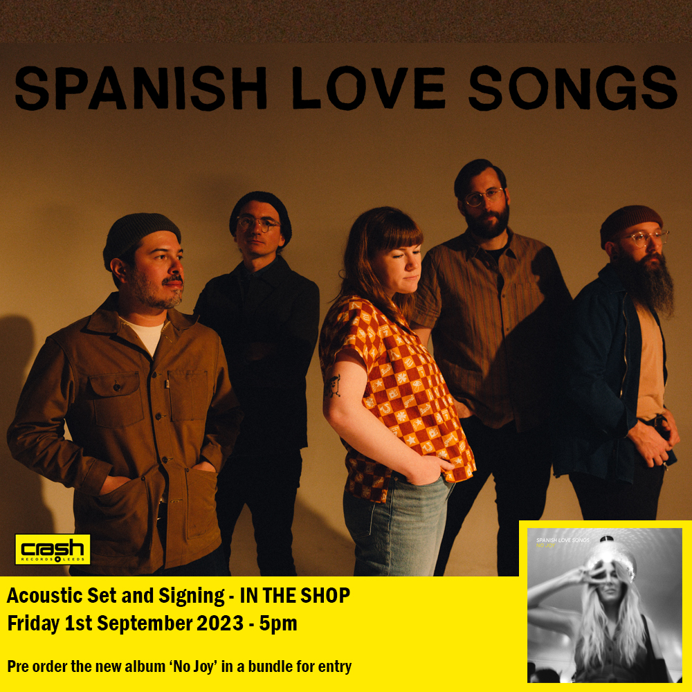 Crash_Records's tweet image. Just Announced @SpanishLuvSongs will be joining us instore on Friday 1st September for an acoustic set and signing 

Its Free entry but priority goes go to people who have pre ordered the new album #NoJoy via us 

crashrecords.co.uk/products/spani…