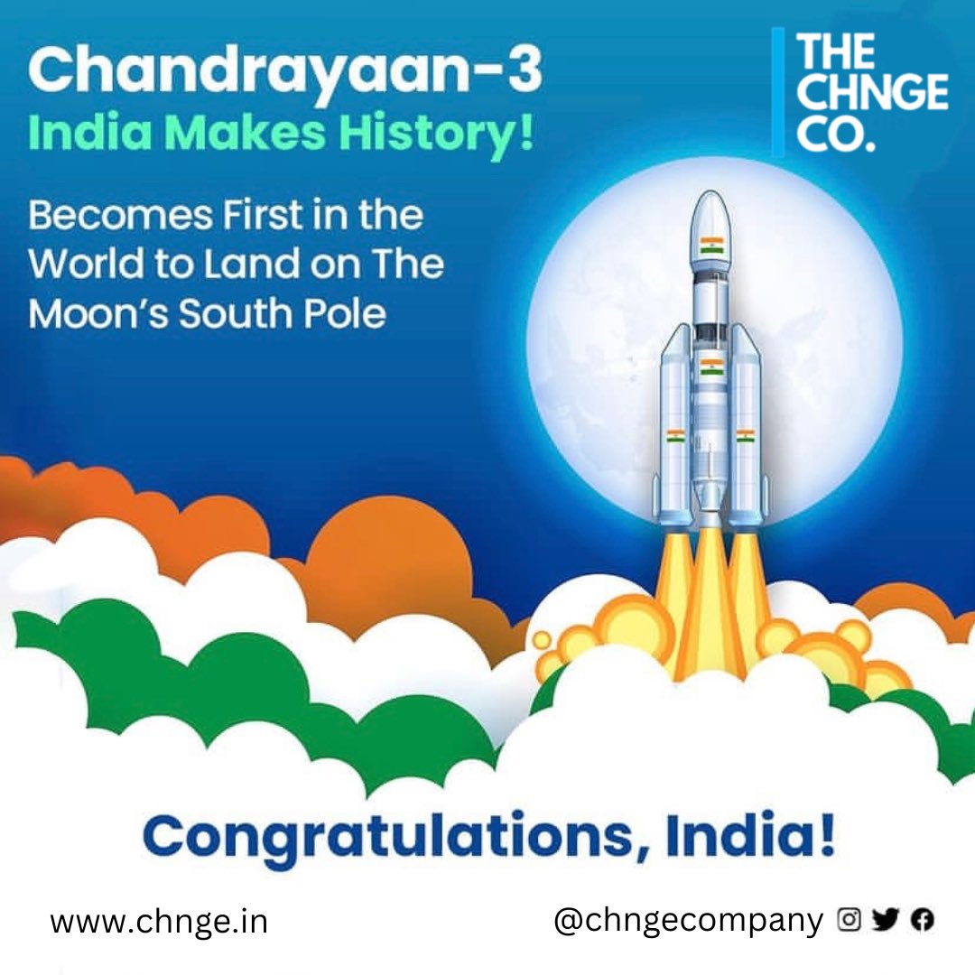 India Makes History with the Successful Landing of Chandrayaan-3 on the Lunar South Pole.

Congratulations to ISRO and the people of India on this historic achievement!
.
.
.
.
.
.
#Chandrayaan3 #India #Moon #Space #IndiaOnTheMoon #Pride #Isro
