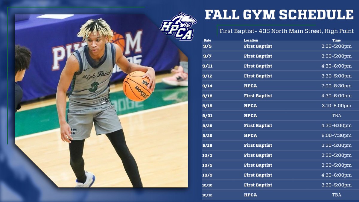 COLLEGE COACHES!!! Come check us out!  
#hpcabasketball
#family