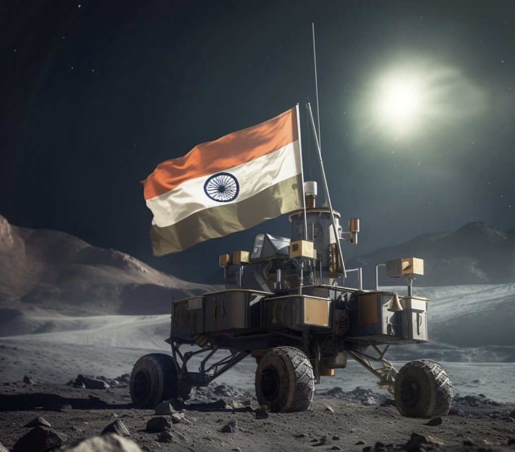 Doc_Sardonic's tweet photo. Soft landing, hard prowess! India wins the race to the lunar far side as we celebrate this historic feat! 🇮🇳
.
.
.
@isro #Chandrayaan3Landing  #Chandrayaan3 https://t.co/LaLoRCIuib