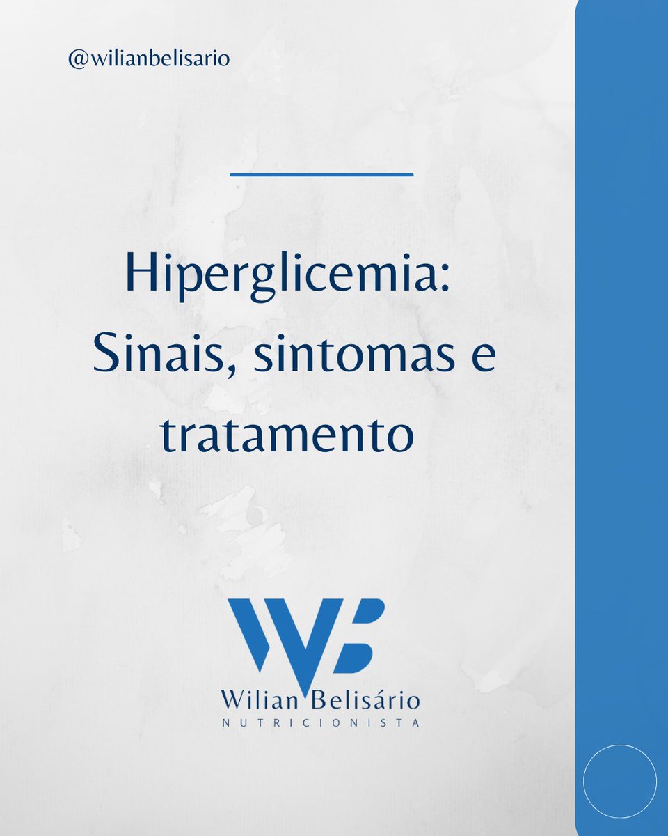 wilianbelisario's tweet image. Você sabe o que é #hiperglicemia? É quando os níveis de açúcar no sangue estão muito altos, o que pode acontecer em pessoas com #diabetes ou em outras situações.  #NutriTwitter

🔹instagram.com/wilianbelisario