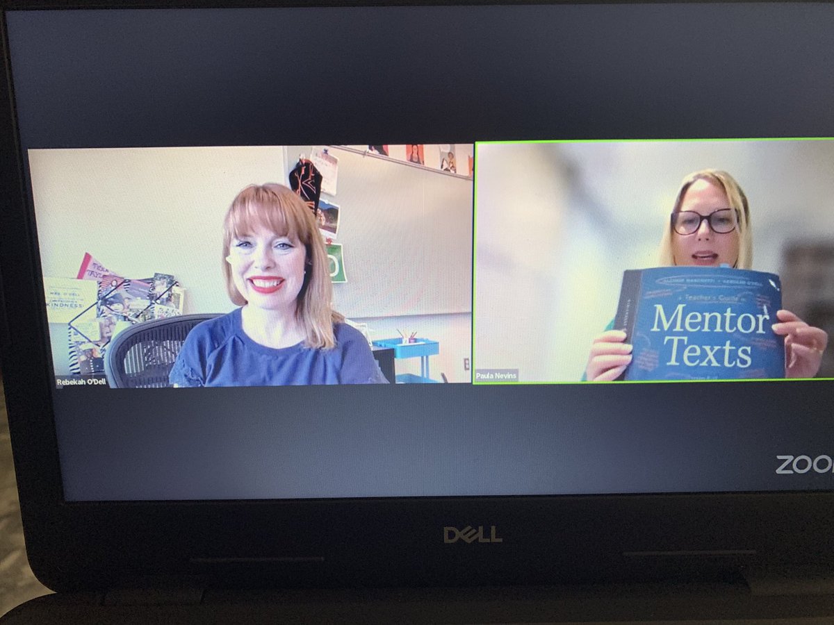 Exploring how #mentortexts can bridge critical reading and writing for students with @RebekahODell1 @paula_nevins @ELANontario #ELANanticipates ✨