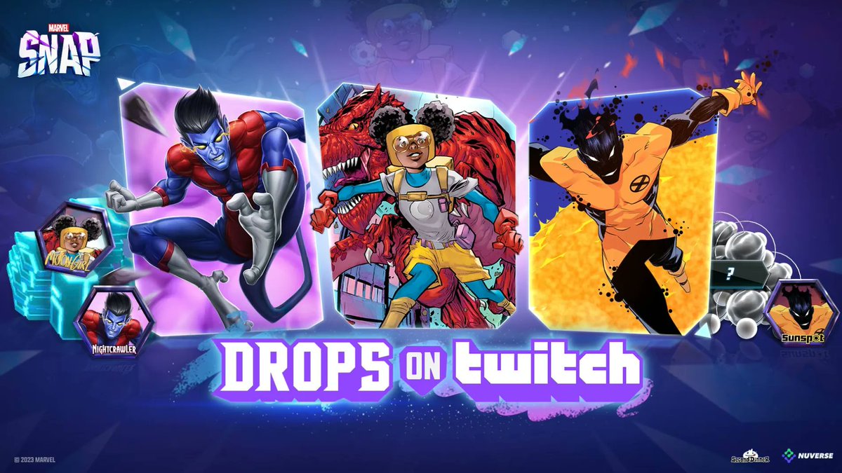 Consigue tus drops de <a href="/MARVELSNAP/">MARVEL SNAP</a> en <a href="/TwitchES/">Twitch ES</a> viendo a nuestros creadores en español:

twitch.tv/aforismostv?sr…
twitch.tv/jotarubialez
twitch.tv/yampolms
twitch.tv/demiande
twitch.tv/supremekaiyt?s…
twitch.tv/killbeasts_ofi…
twitch.tv/kiiubert_tv
twitch.tv/elpeluchon?sr=a
