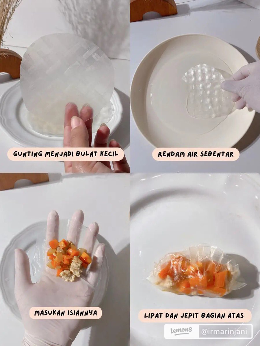 eatsimple_x's tweet photo. Cemilan sehat😋🍤🍱
Rice paper dumpling😍
Enak 🌮
#recook #menusehat https://t.co/vkSgbdyV7O